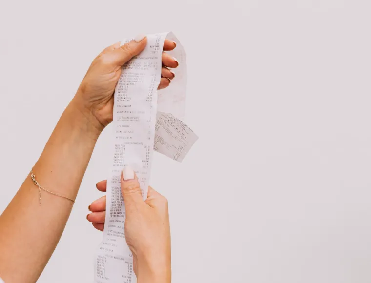 Talões e listas de compras